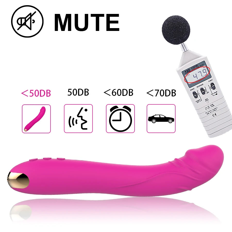 FLXUR Lengthened Dildo Vibrator for Women Vagina Clitoris Massarger Erotic Toys Soft Skin Feeling Sex Products for Adults