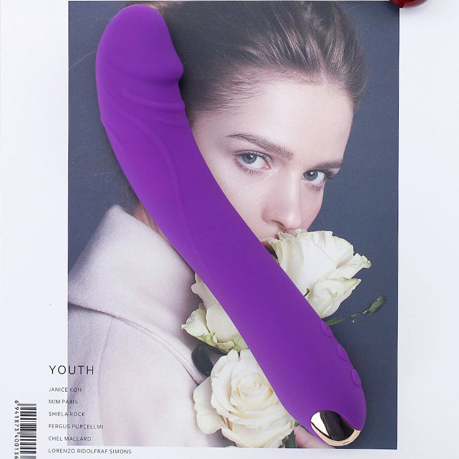 FLXUR Lengthened Dildo Vibrator for Women Vagina Clitoris Massarger Erotic Toys Soft Skin Feeling Sex Products for Adults