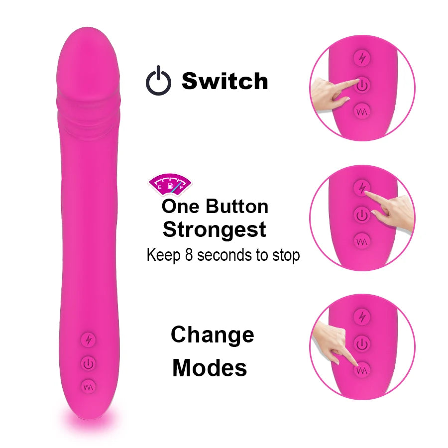 FLXUR Lengthened Dildo Vibrator for Women Vagina Clitoris Massarger Erotic Toys Soft Skin Feeling Sex Products for Adults