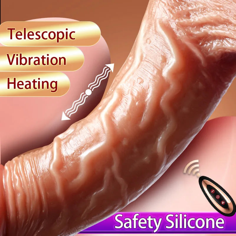 Realistic Dildo - Heating & Vibrating