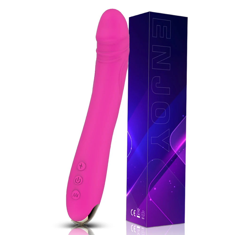 FLXUR Lengthened Dildo Vibrator for Women Vagina Clitoris Massarger Erotic Toys Soft Skin Feeling Sex Products for Adults