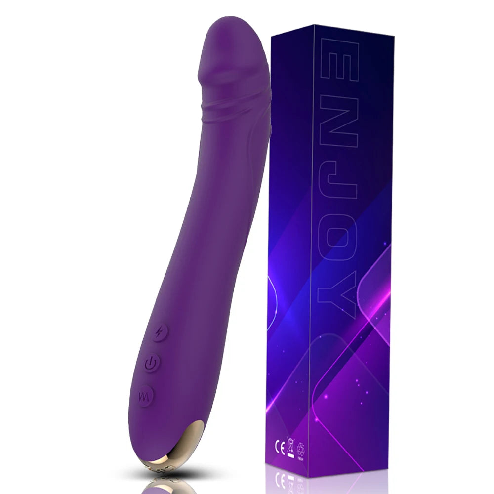 FLXUR Lengthened Dildo Vibrator for Women Vagina Clitoris Massarger Erotic Toys Soft Skin Feeling Sex Products for Adults