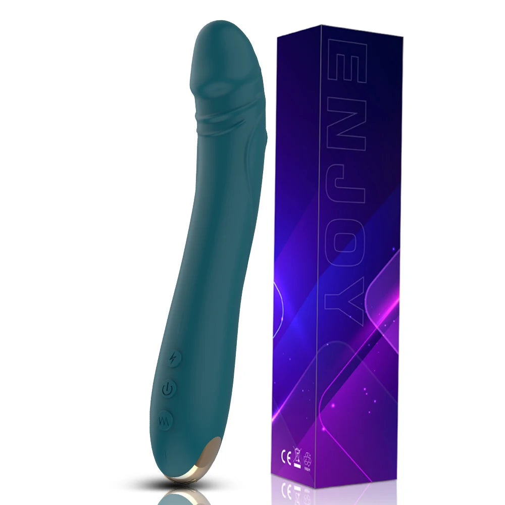 FLXUR Lengthened Dildo Vibrator for Women Vagina Clitoris Massarger Erotic Toys Soft Skin Feeling Sex Products for Adults