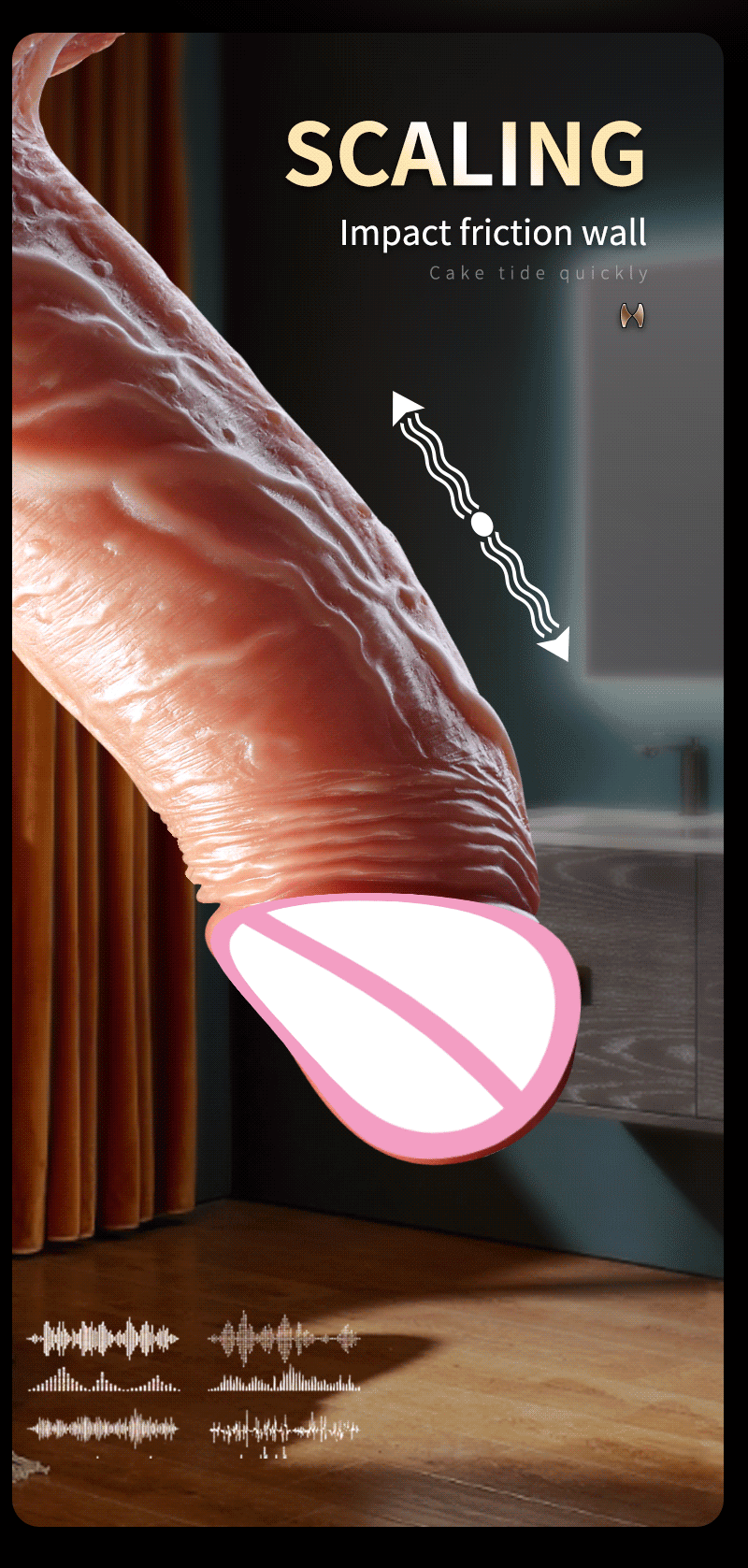 Realistic Dildo - Heating & Vibrating