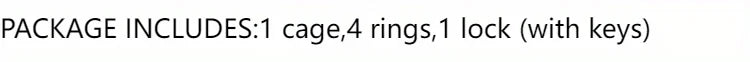 New Color Male Penis Lock Chastity Cage with Lock and 4 Rings Resin Virginity for Men Couple Breathable Cock Ring Penis Restrain