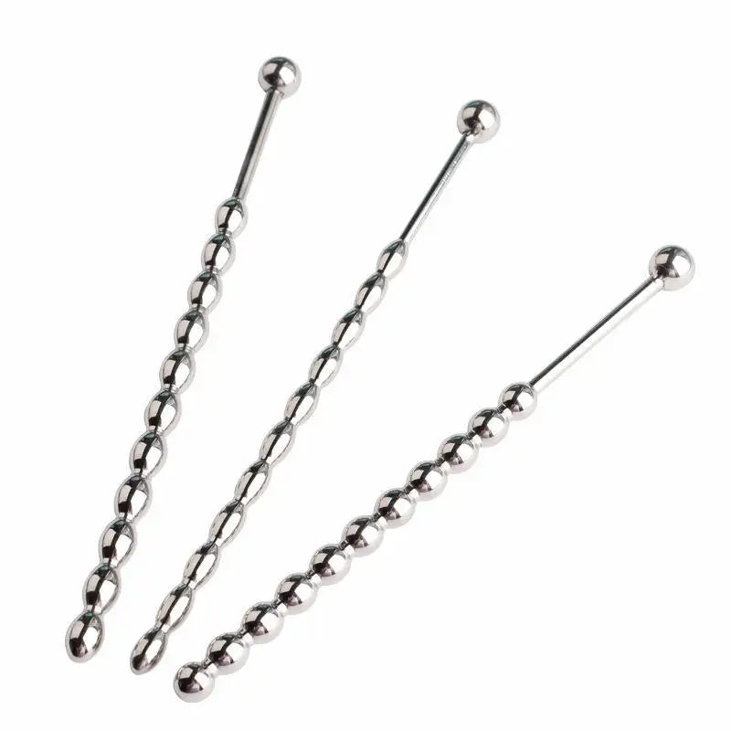 6/8mm Stainless Steel Penis Plug Uretral Stimulator Urethral Sounding Beads Penis Massage Wand Sex Toys for Men