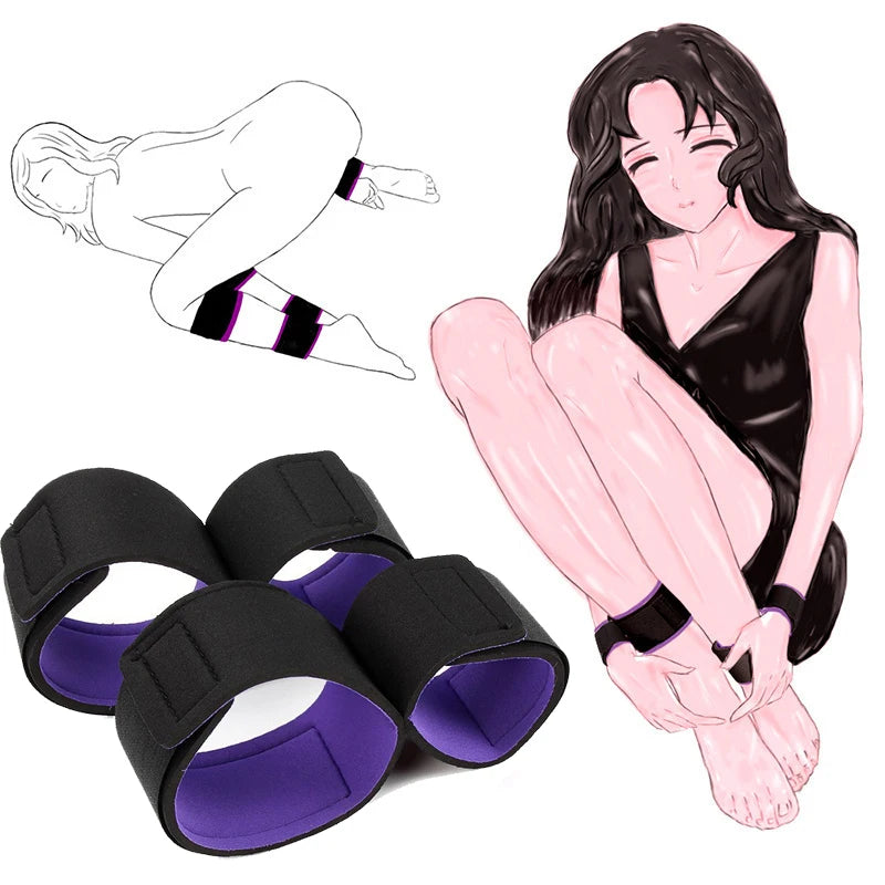 BDSM Restraints for Fun SM Handcuffs Sexual Position Sex Ultimate Cuffs Adult Sex Toy Bondage Woman Hand Ankle Cuffs Shackles