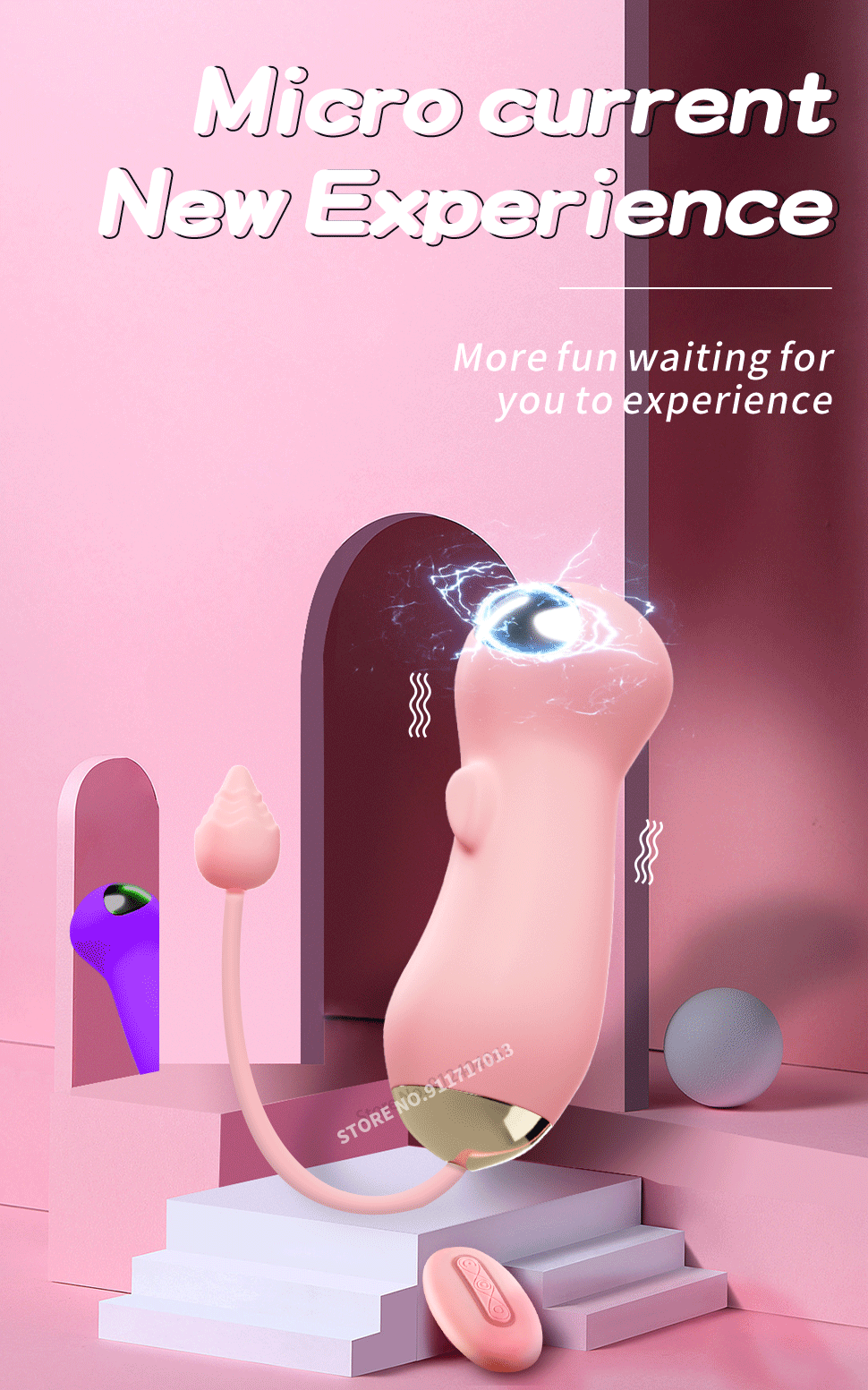 Remote Control Kegel Electric Shock Vaginal Balls for Women Clit Stimulation Vibrator Sex Toy Female Masturbation Vibrating Egg