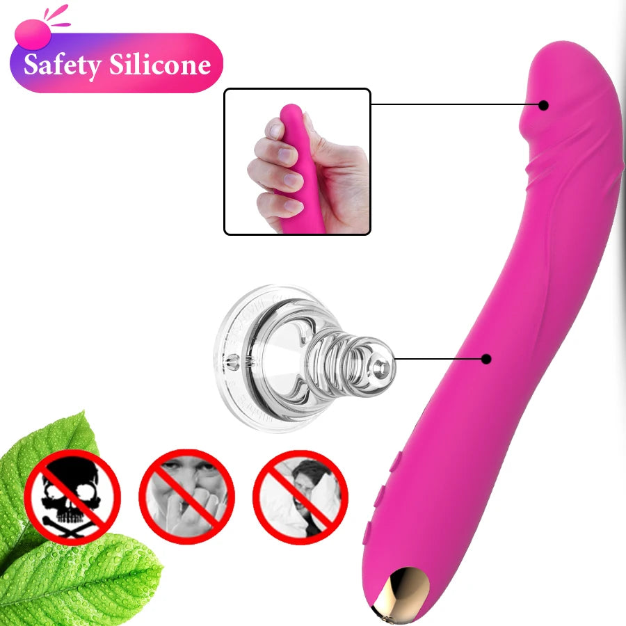 FLXUR Lengthened Dildo Vibrator for Women Vagina Clitoris Massarger Erotic Toys Soft Skin Feeling Sex Products for Adults