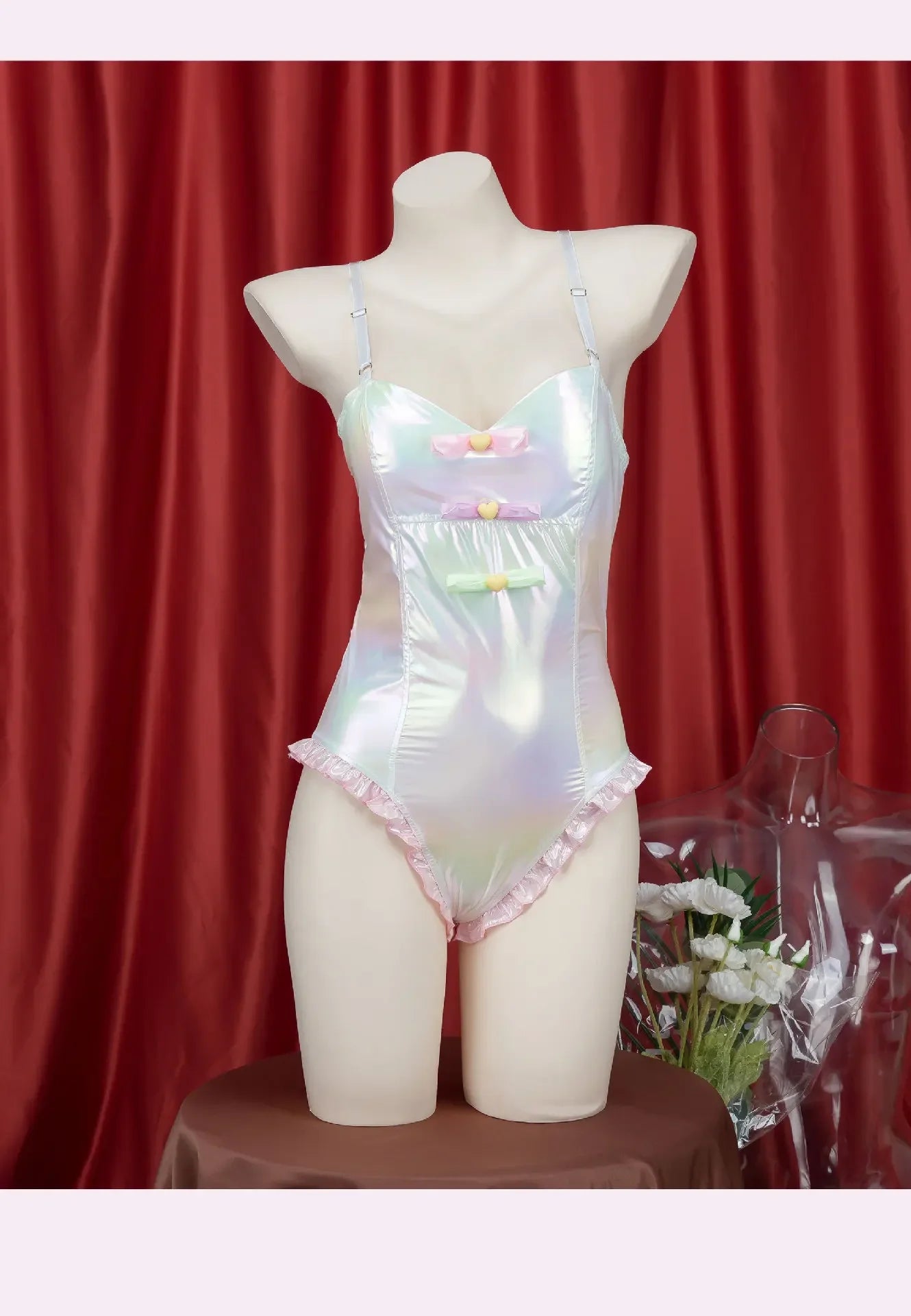 Game NEEDY GIRL OVERDOSE KAngel Cosplay Bodysuit Anime Laser Swimsuit Doujin Costumes Pink Cute Role Play Outfits Halloween Suit