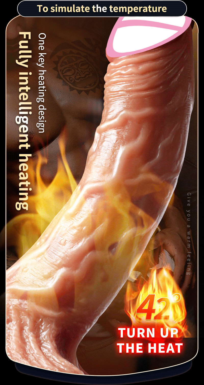 Realistic Dildo - Heating & Vibrating